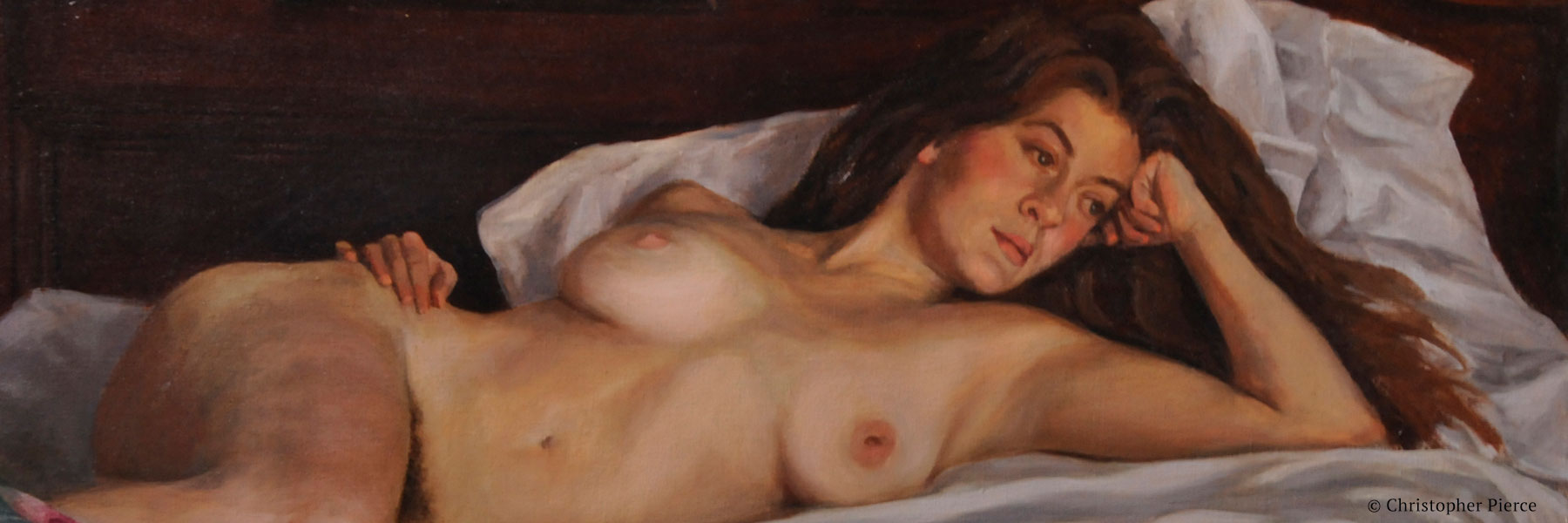 Fine artist: Christopher Pierce, “Morning Thoughts,” oil on canvas. Copyright owner-licensor: Christopher Pierce, Shushan, Washington County, New York. Copyright licensee: Neil H. Lebowitz.